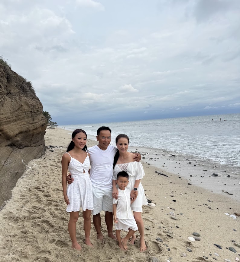 The Nguyen family — owners of Creative Edge Landscaping