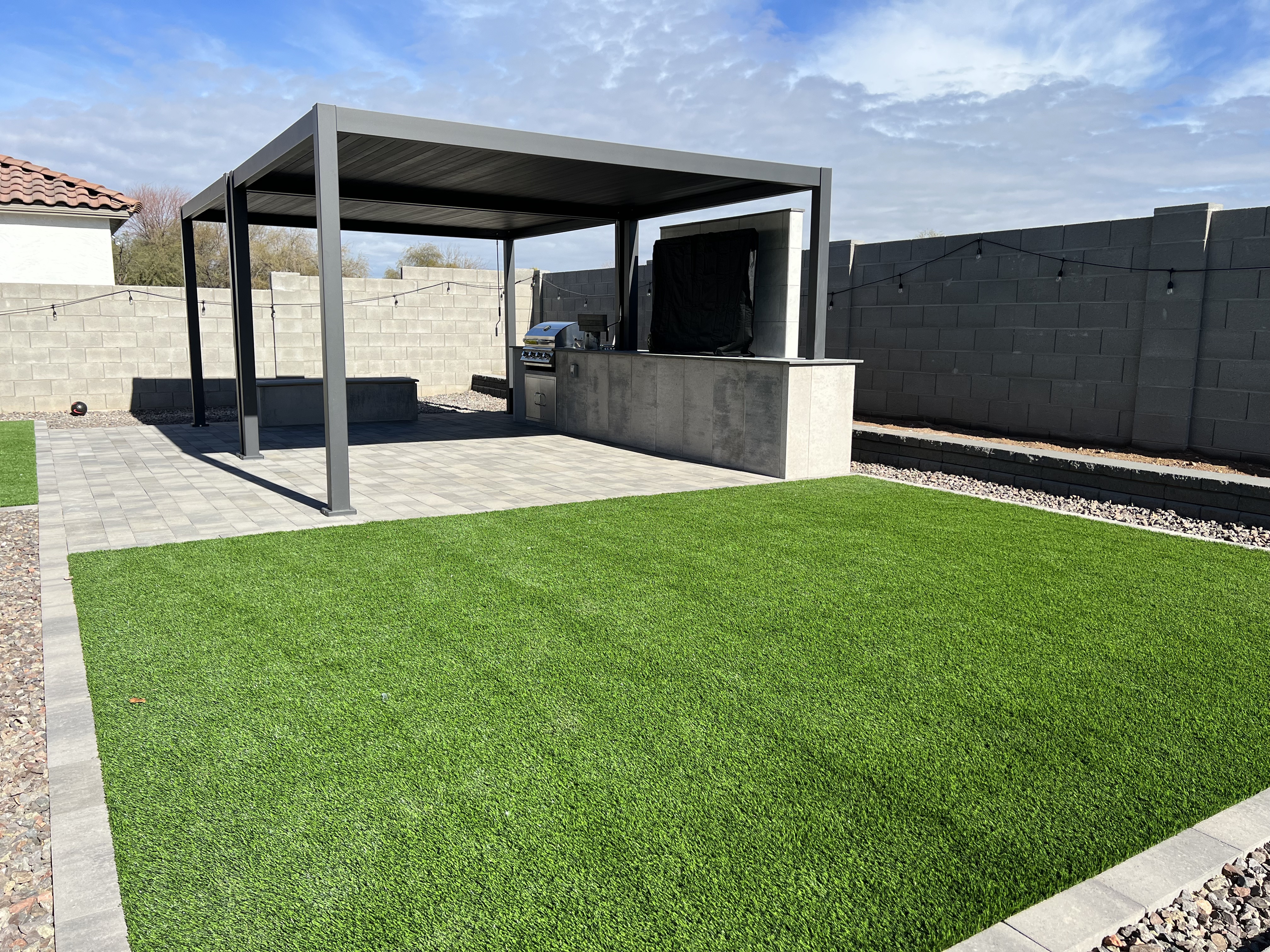 Artificial turf installation